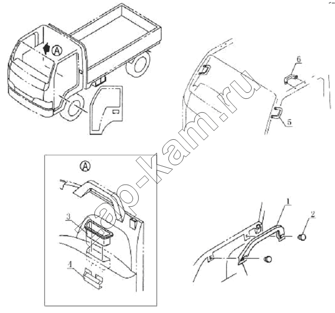 Схема/чертеж: 8220E0 Armrest assembly / JAC Motors HFC 1020K-D134