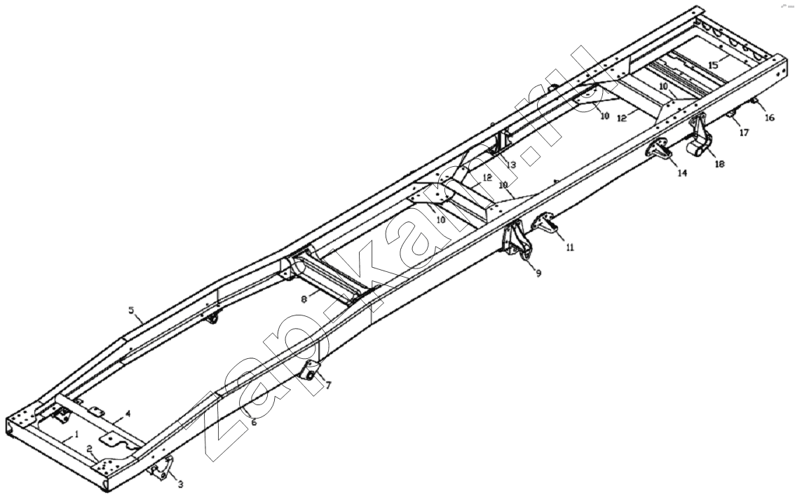 Схема/чертеж: 2800D134 Frame unit / JAC Motors HFC 1020K-D134