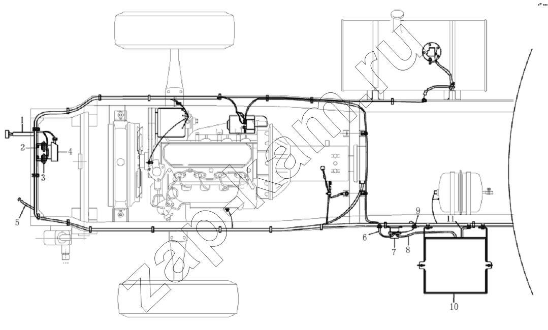 Схема/чертеж: 3700D134XZ1 Electric equipment / JAC Motors HFC 1020K-D134