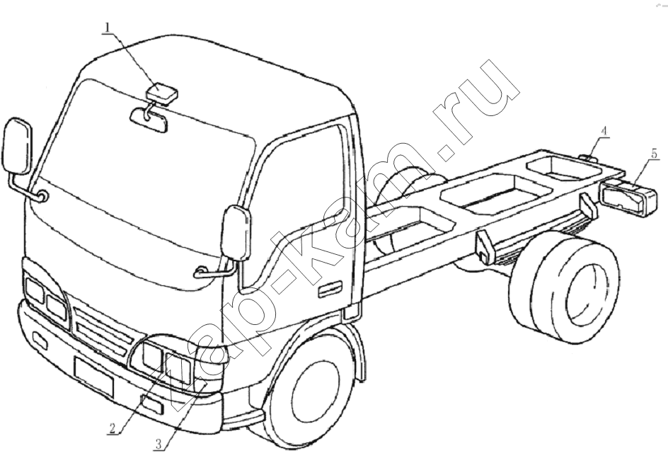 Схема/чертеж: 3700D134XZ2 Electric equipment / JAC Motors HFC 1020K-D134