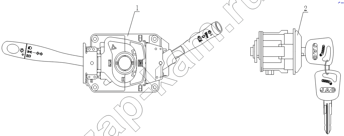 Схема/чертеж: 3700D1285 Electric equipment / JAC Motors HFC 1020K-D134