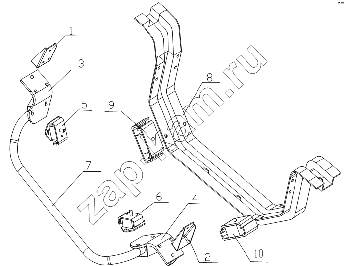 Схема/чертеж: 1001D4 engine equipment / JAC Motors HFC 1020K-D126