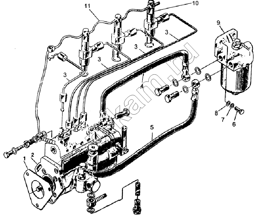 Схема/чертеж: FUEL SUPPLY SYSTEM / JAC Motors HFC 1020K-D126