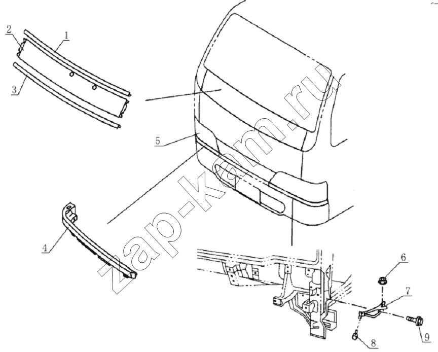 Схема/чертеж: 5301D4 Front surround / JAC Motors HFC 1020K-D126
