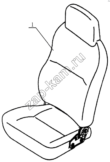 Схема/чертеж: 6800D2 Drivers seat / JAC Motors HFC 1020K-D126
