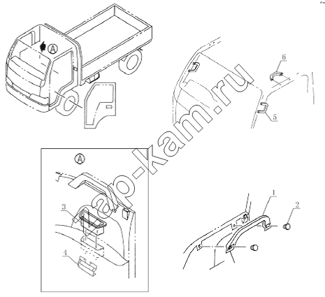 Схема/чертеж: 8220E0 Armrest assembly / JAC Motors HFC 1020K-D126
