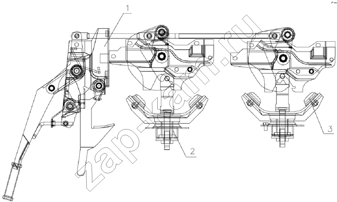 Схема/чертеж: 5004D0 Cab lock mechanism / JAC Motors HFC 1020K-D126