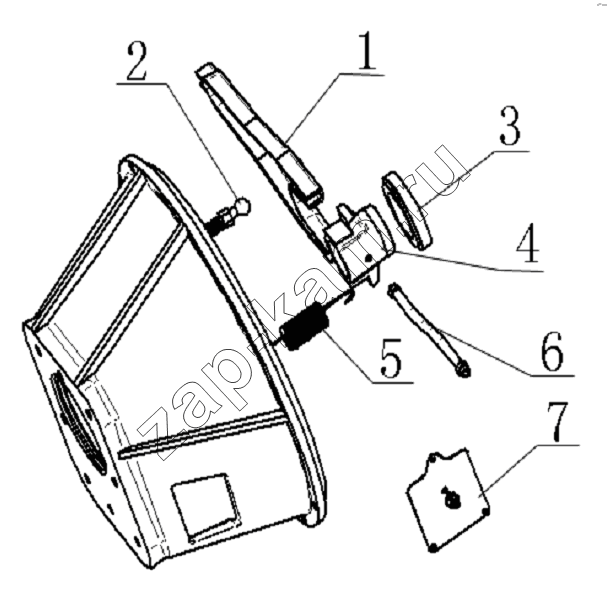 Схема/чертеж: 1602D4 Clutch controlling equipment / JAC Motors HFC 1020KR-D127