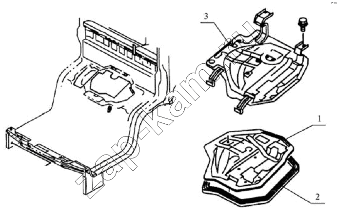 Схема/чертеж: 5107D0 Engine cover / JAC Motors HFC 1020KR-D127