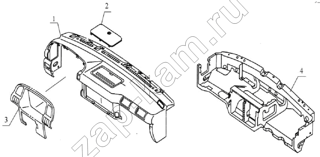 Схема/чертеж: 5305D4-sg0 Dashboard system / JAC Motors HFC 1020KR-D127