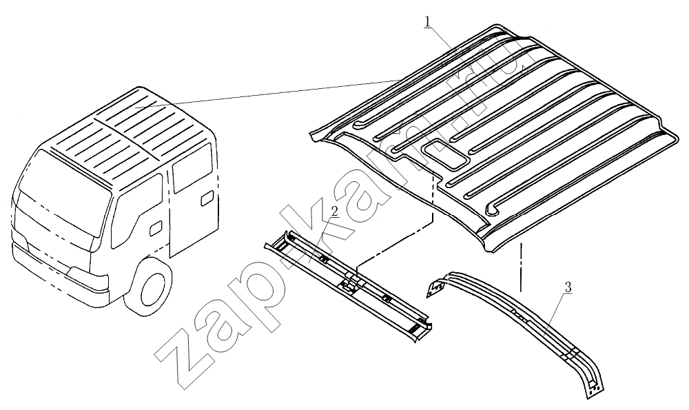 Схема/чертеж: 5700D501 Head cap / JAC Motors HFC 1020KR-D127