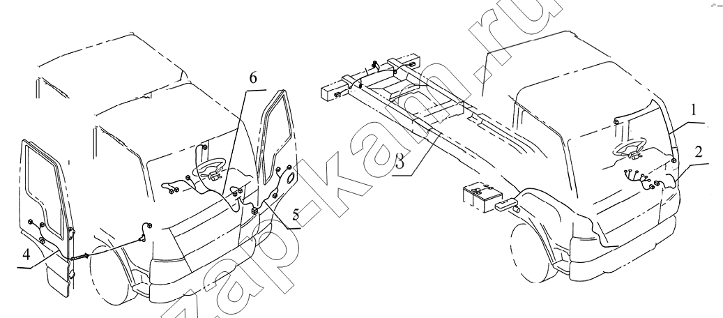Схема/чертеж: 37D2001 Electric equipment / JAC Motors HFC 1020KR-D127