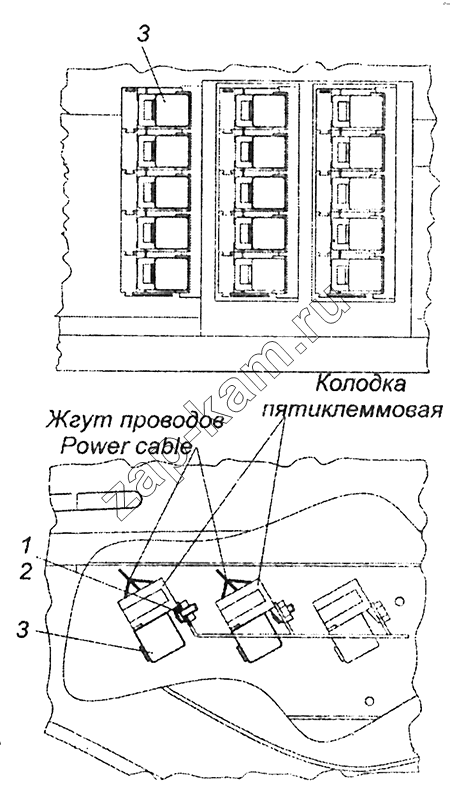 Схема/чертеж: 6520-4012002 Установка реле / КамАЗ 43253 (Часть-2)