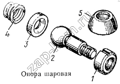 Схема/чертеж: Опора шаровая / КамАЗ 5315