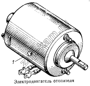 Схема/чертеж: Электродвигатель отопителя / КамАЗ 5315
