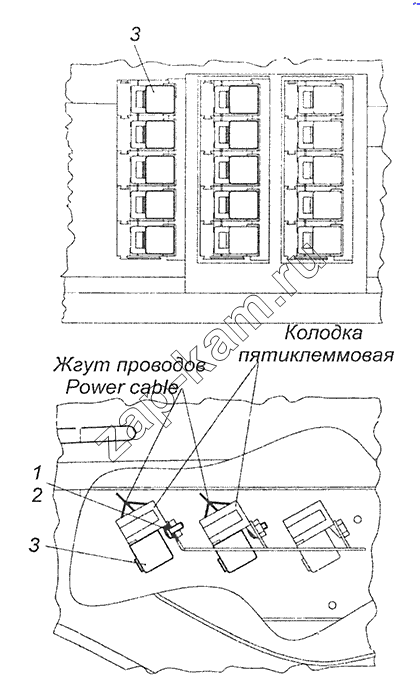 Схема/чертеж: 6520-4012002 Установка реле / КамАЗ 65115, 65116 (Евро-4)