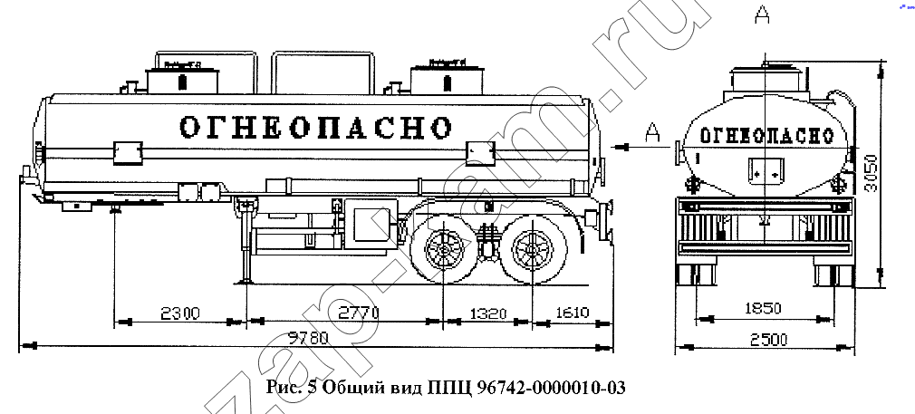 Схема/чертеж: Общий вид ППЦ 96742-0000010-03 / НефАЗ-96741