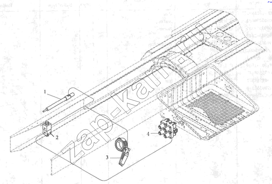 Схема/чертеж: Контроль тормозного привода / Shaanxi MAN-F2000 (SX3254JS384)