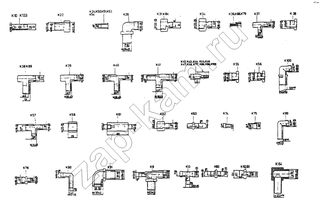 Схема/чертеж: Соединение трубок (C) / Shaanxi MAN-F2000 (SX3254JS384)