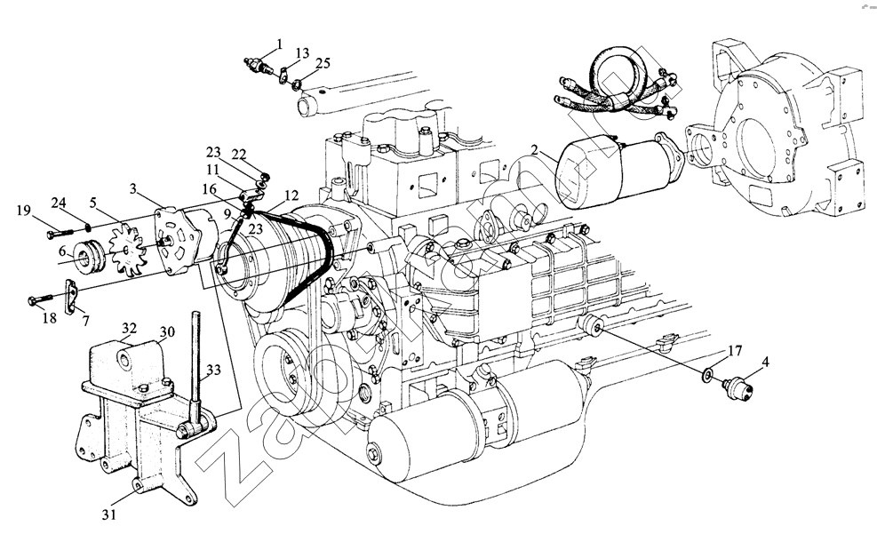 Схема/чертеж: Электрооборудование / Shaanxi MAN-F2000 (SX3254JS384)