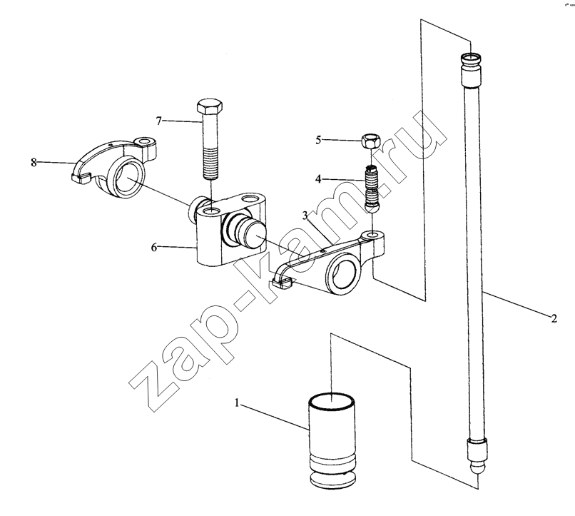 Схема/чертеж: M3000-1007000 TiMiNG VALVE UNiT / Shaanxi MAN-F2000 (SX3254JS384)