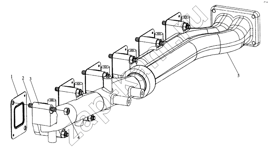 Схема/чертеж: M3400-1008200 AiR EXHAUST PiPE / Shaanxi MAN-F2000 (SX3254JS384)