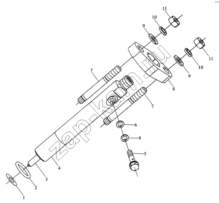 Схема/чертеж: M3400-1112000 NOZZLE / Shaanxi MAN-F2000 (SX3254JS384)