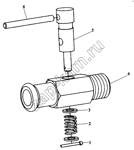 Схема/чертеж: 6105Q-1305100 iNLET WATER VALVE / Shaanxi MAN-F2000 (SX3254JS384)