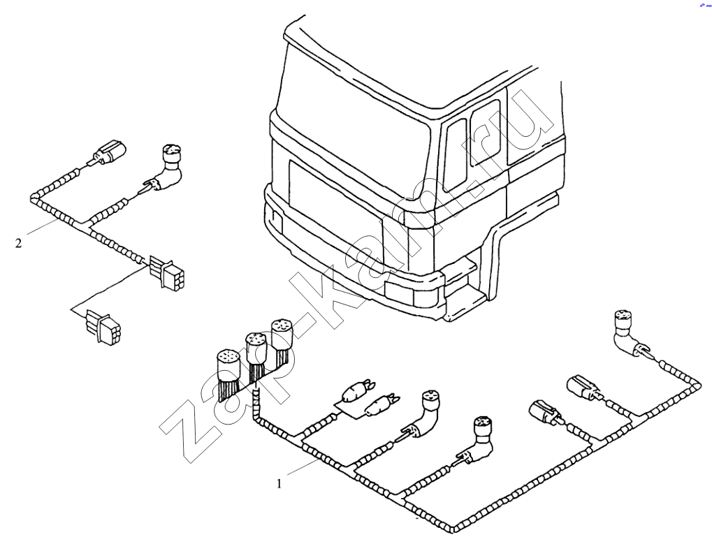 Схема/чертеж: LOOMS ON CAB OUTER / Shaanxi Shacman SX3255DR385