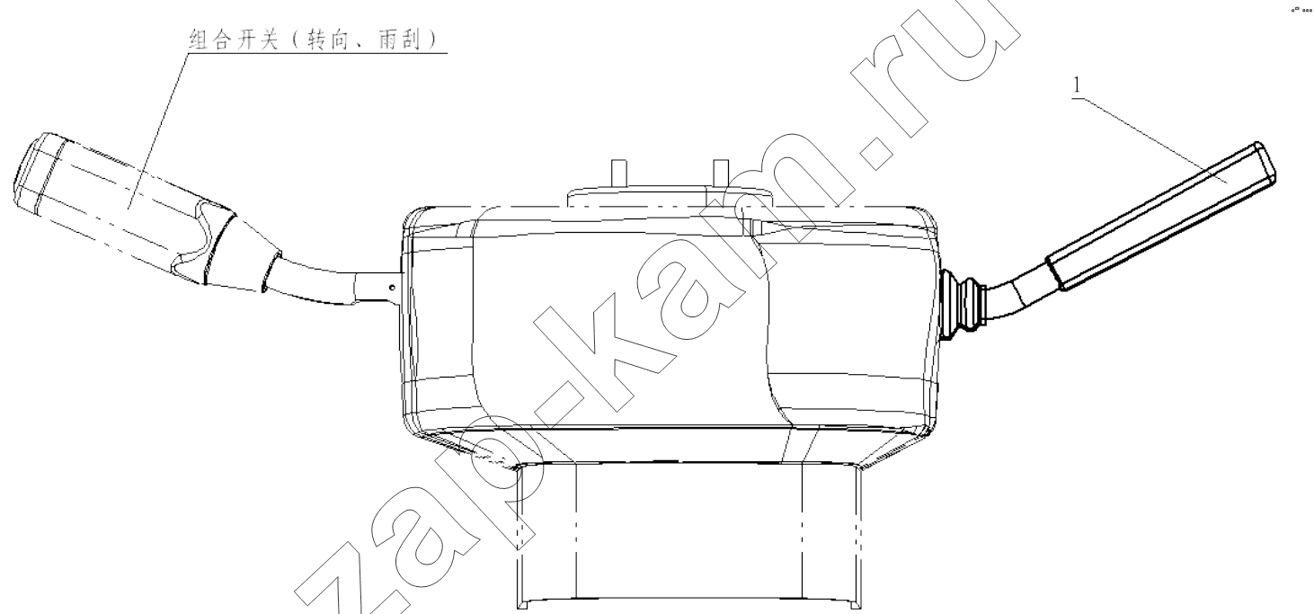 Схема/чертеж: EXHAUST BRAKE SWITCH / Shaanxi Shacman SX3255DR385