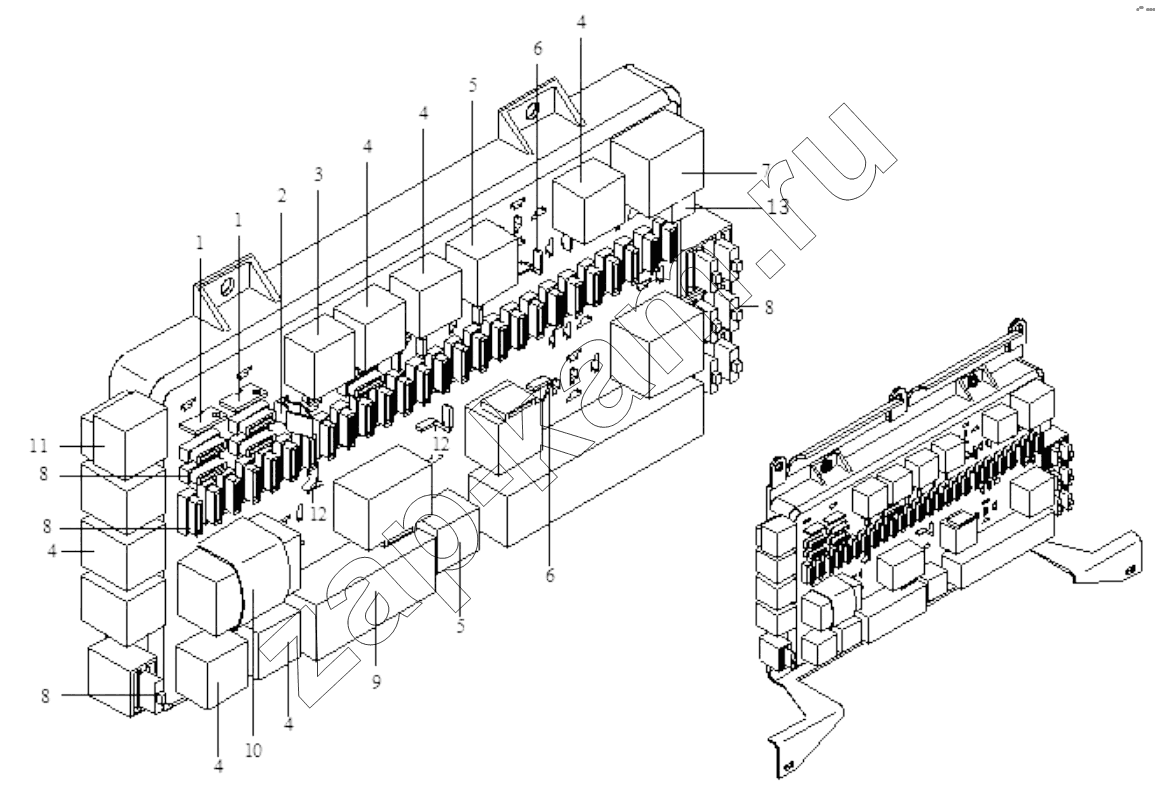 Схема/чертеж: ELECTRIC PANEL I / Shaanxi Shacman SX3255DR385