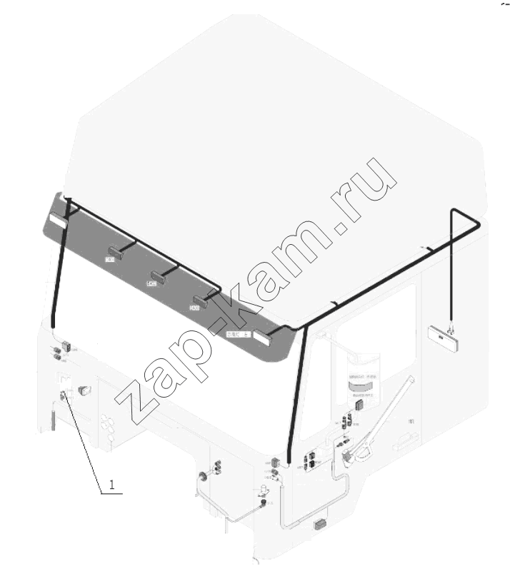 Схема/чертеж: WIRING / Shaanxi Shacman SX3255DR385