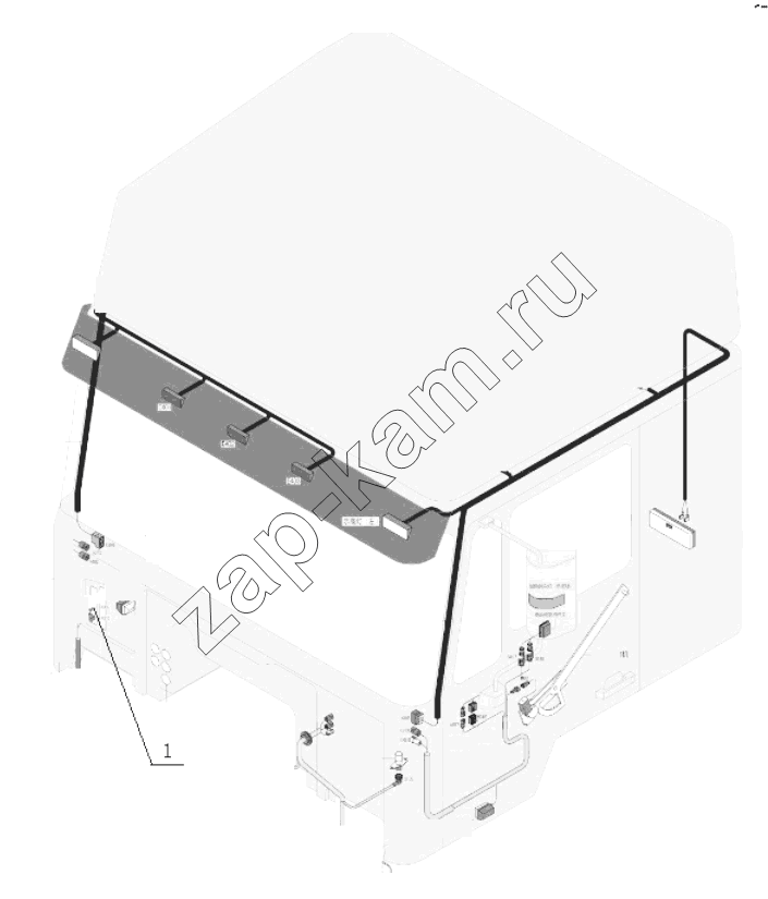 Схема/чертеж: OTHER CABIN WIRING / Shaanxi Shacman SX3255DR385