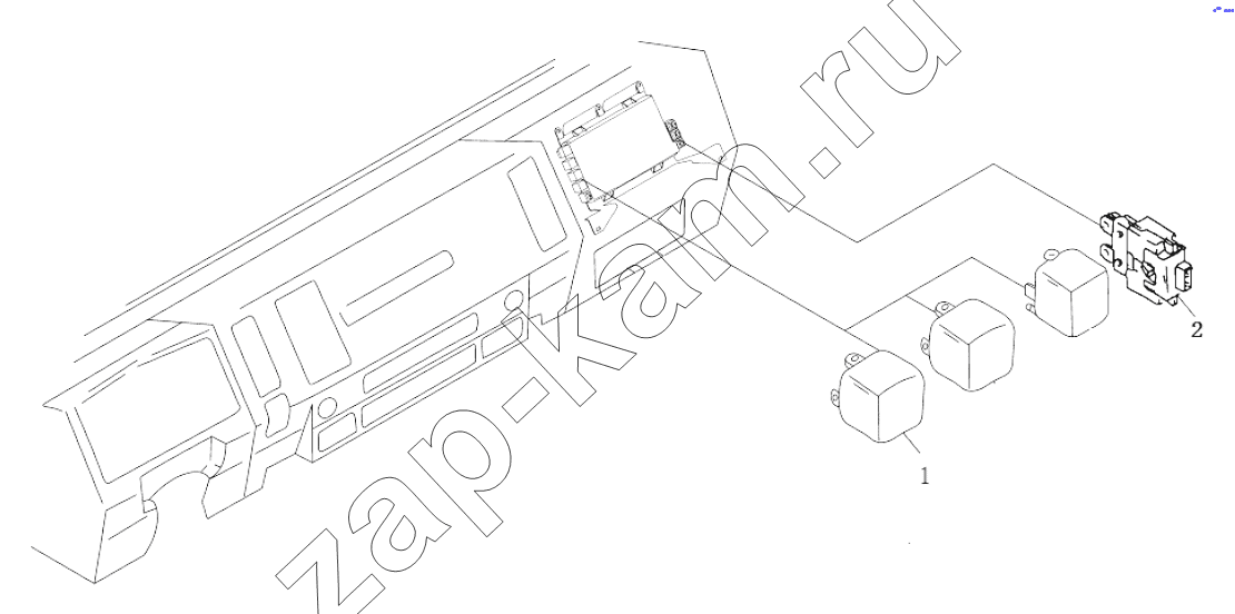 Схема/чертеж: RELAY, FUSE / Shaanxi Shacman SX3255DR385