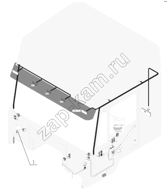 Схема/чертеж: OTHER CABIN WIRING / Shaanxi Shacman SX3255DR385