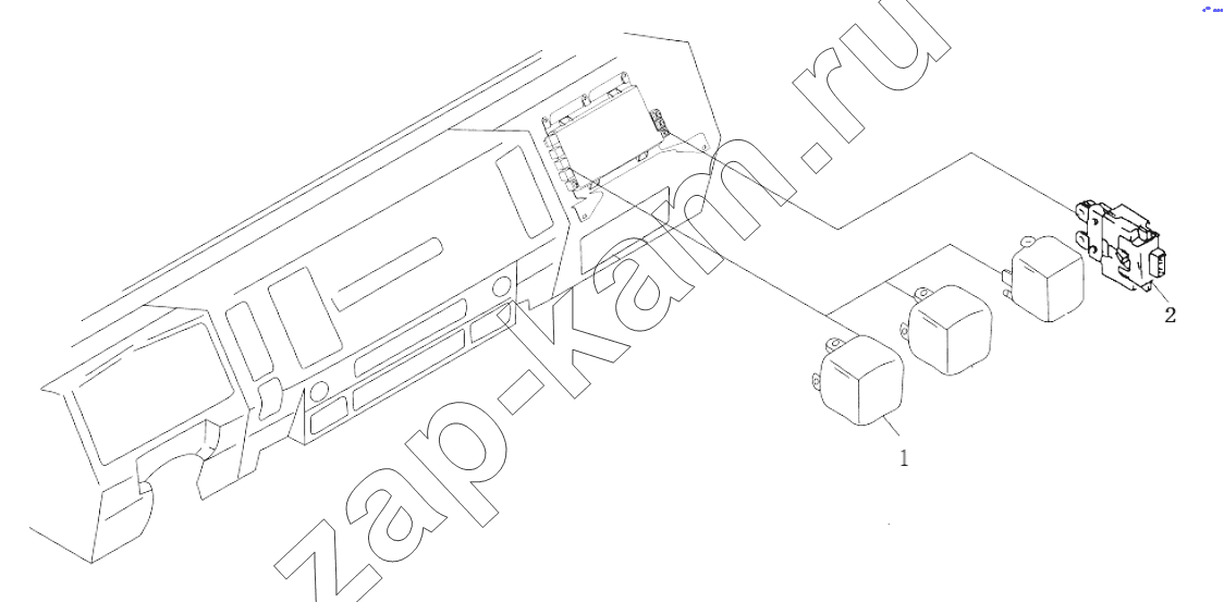 Схема/чертеж: RELAY, FUSE / Shaanxi Shacman SX3255DR385