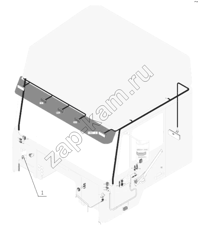 Схема/чертеж: OTHER CABIN WIRING / Shaanxi Shacman SX3255DR385