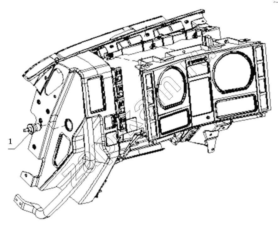 Схема/чертеж: CAB INNER ELECTRONICAL DEVICE / Shaanxi Shacman SX3255DR385