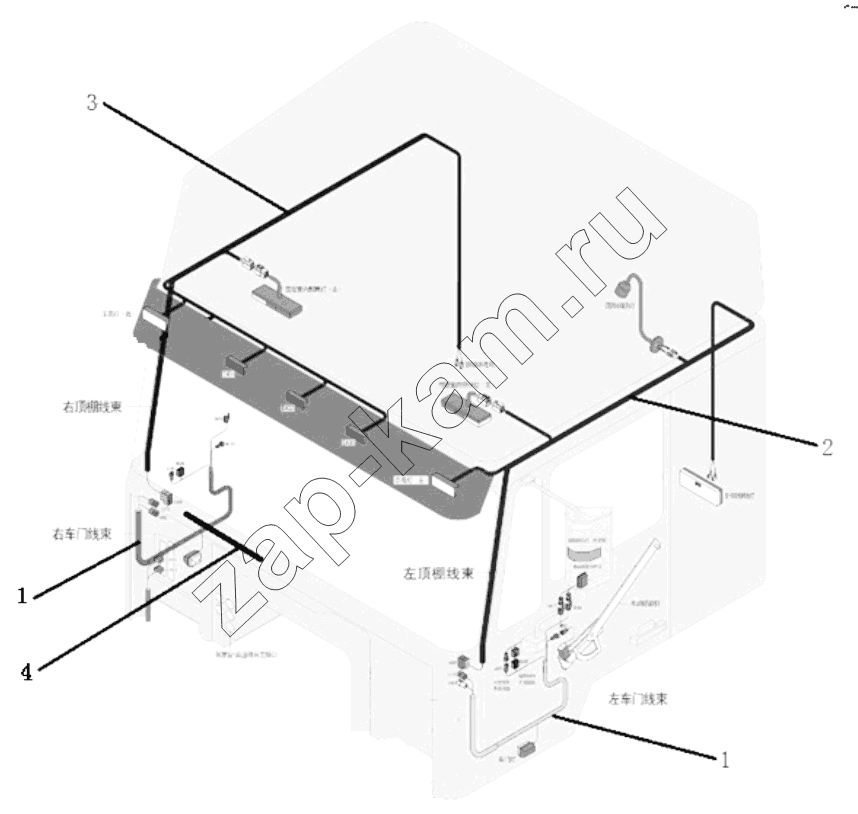 Схема/чертеж: WIRING / Shaanxi Shacman SX3255DR385