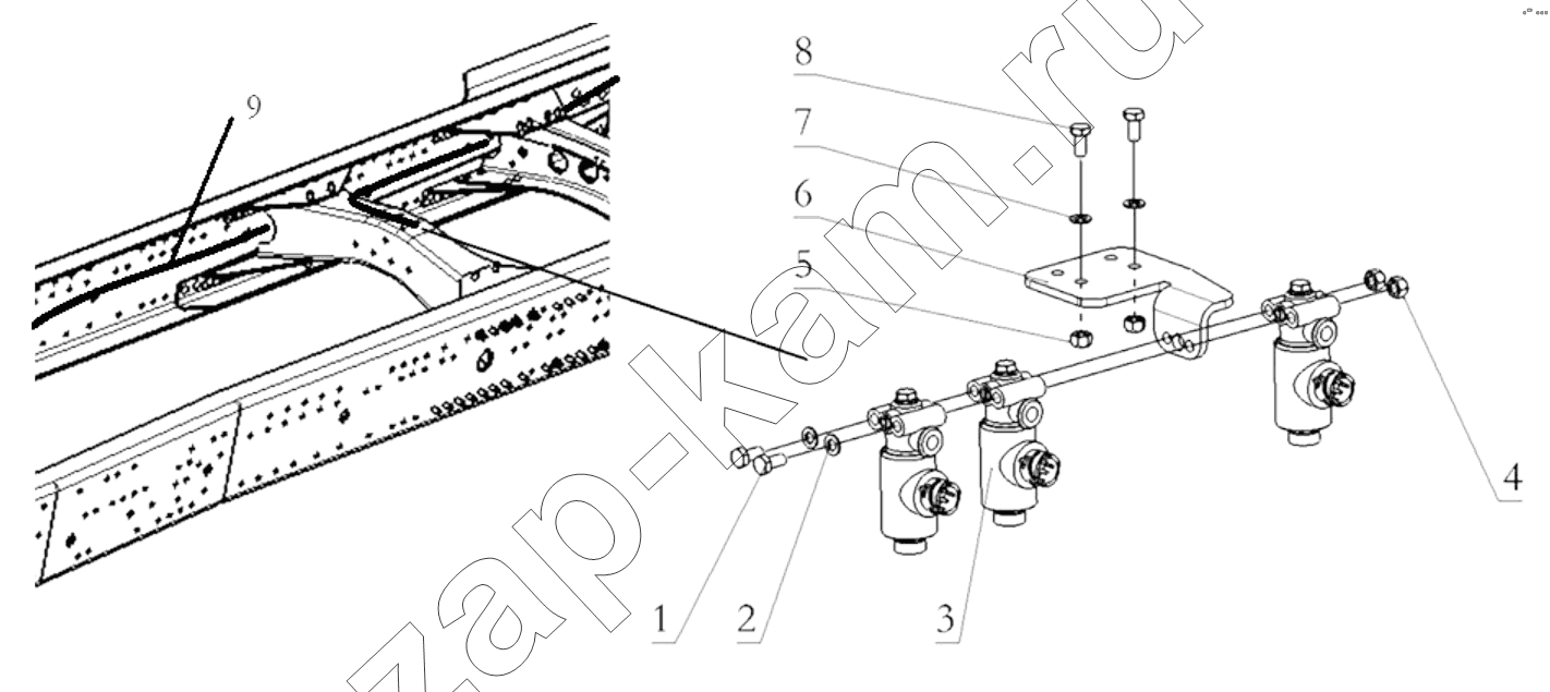 Схема/чертеж: VALVE / Shaanxi Shacman SX3255DR385