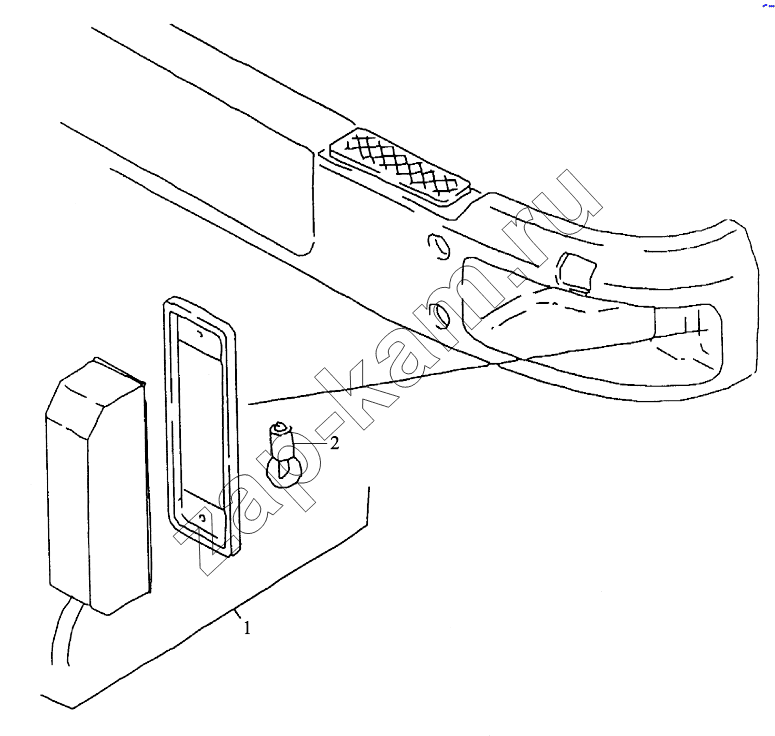 Схема/чертеж: FLASHERS IN BUMPER / Shaanxi Shacman SX3255DR385