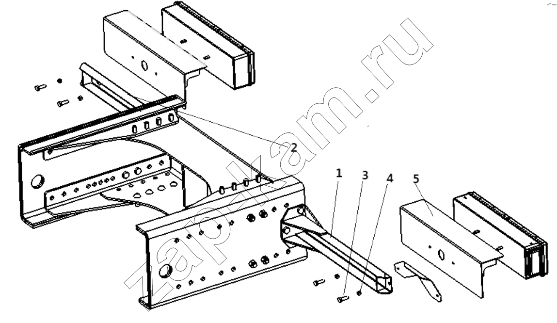 Схема/чертеж: TAILLIGHT BRACKET / GENERAL / F3000 / Shaanxi Shacman SX3255DR385