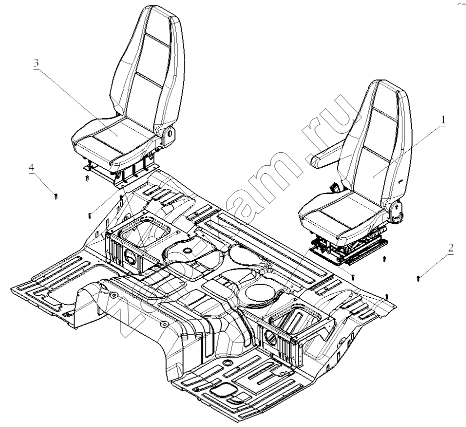 Схема/чертеж: SEAT / Shaanxi Shacman SX3255DR385