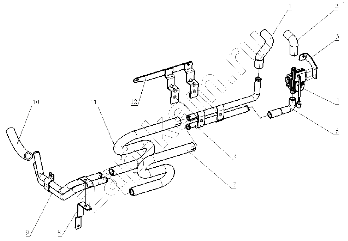 Схема/чертеж: HEATER DEVICE (WITH AIR CONDITION) / Shaanxi Shacman SX3255DR385