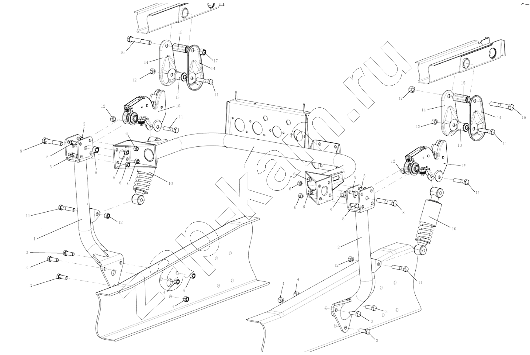 Схема/чертеж: CAB LOCKING DEVICE / Shaanxi Shacman SX3255DR385