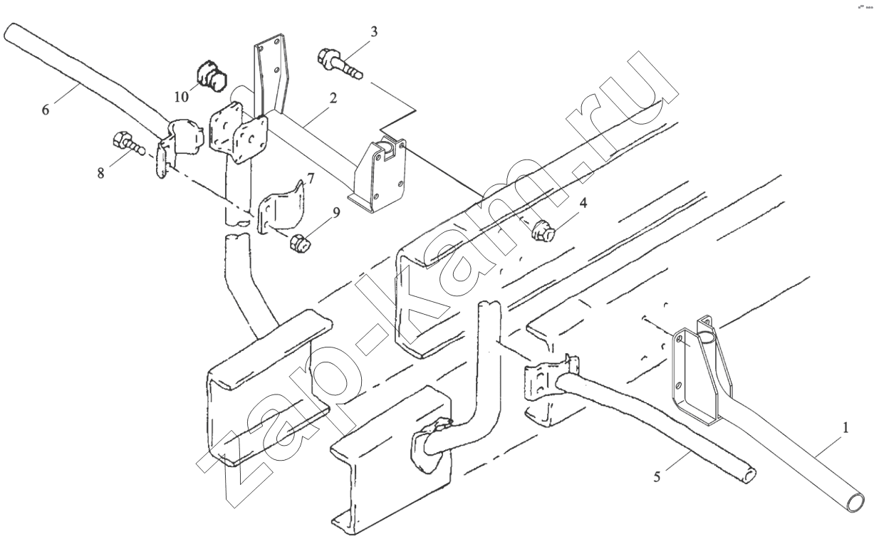 Схема/чертеж: LEFT/RIGHT FENDER BRACKET / Shaanxi Shacman SX3255DR385