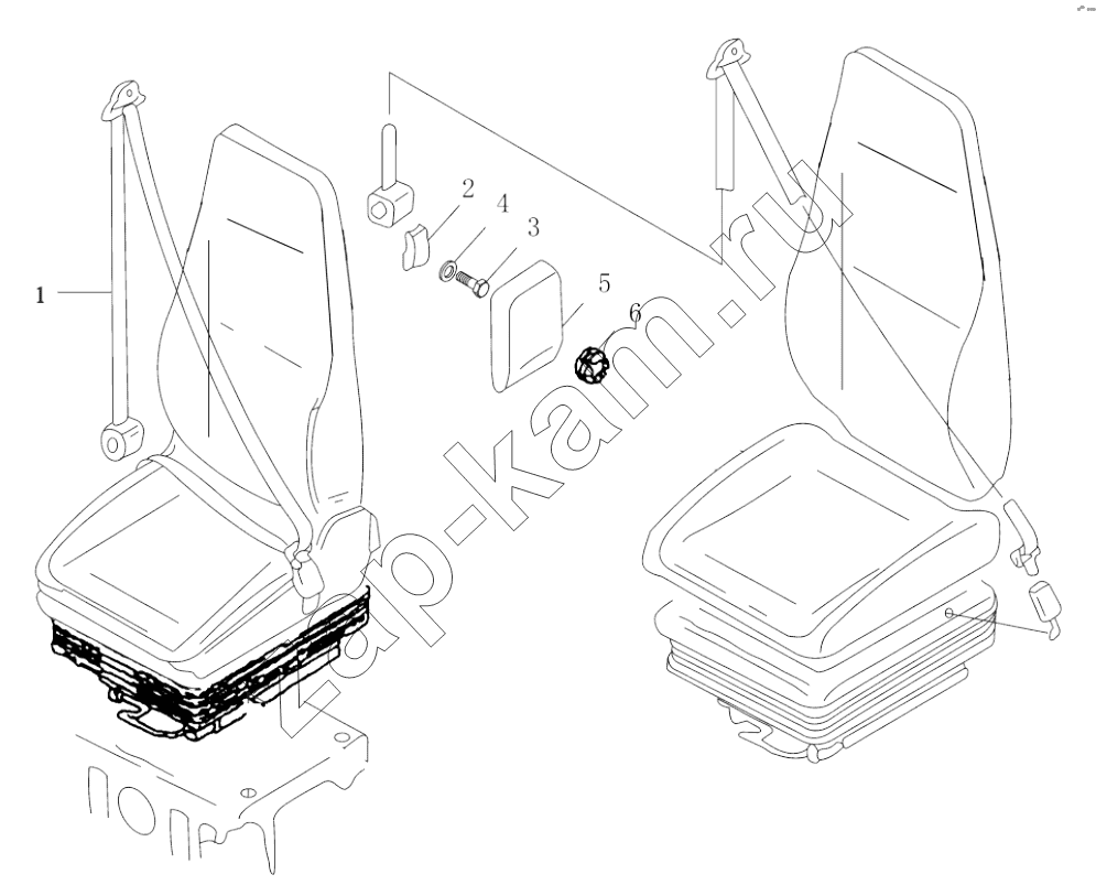 Схема/чертеж: SAFETY BELT / Shaanxi Shacman SX3255DR385
