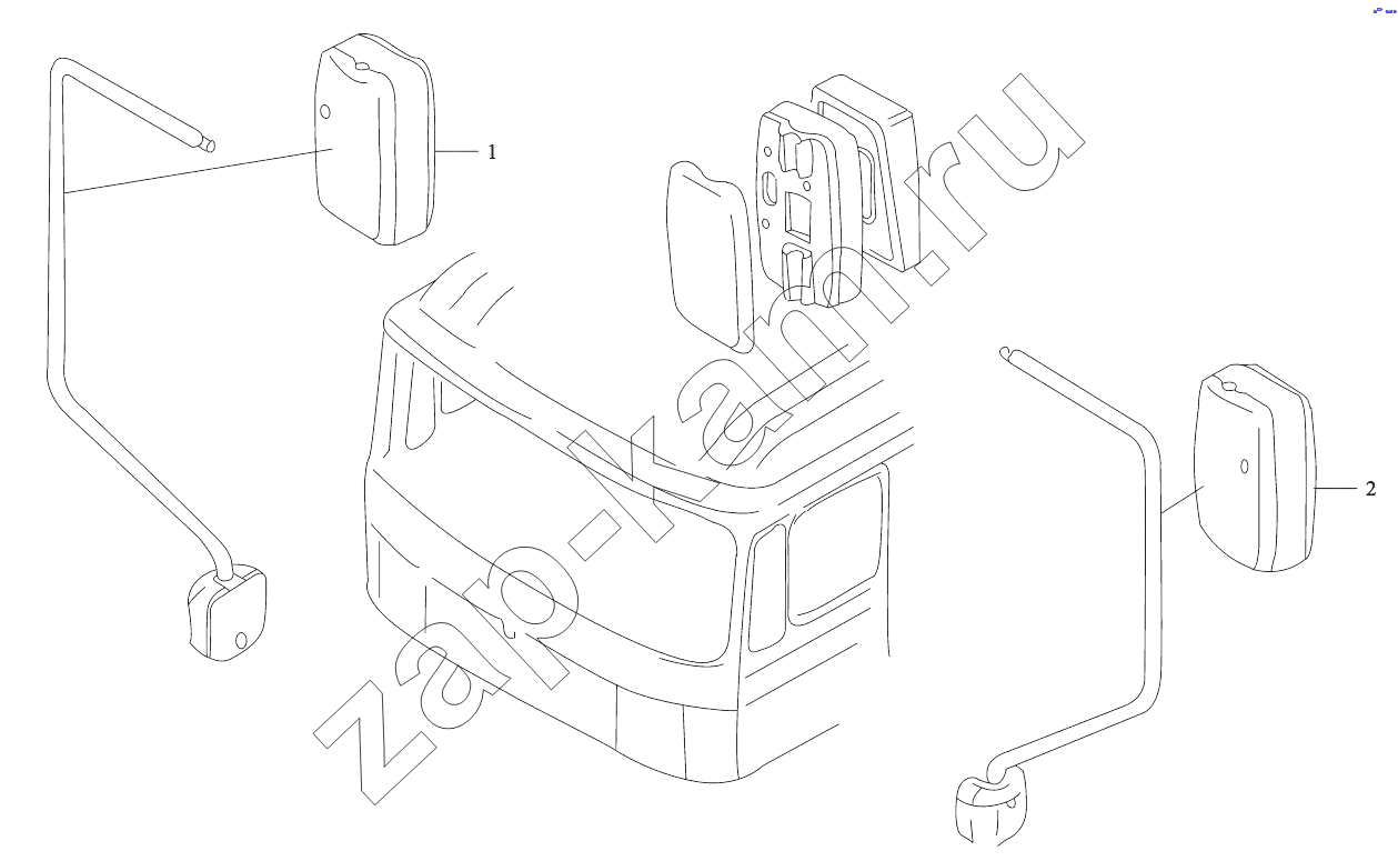 Схема/чертеж: REARVIEW MIRROR / Shaanxi Shacman SX3255DR385