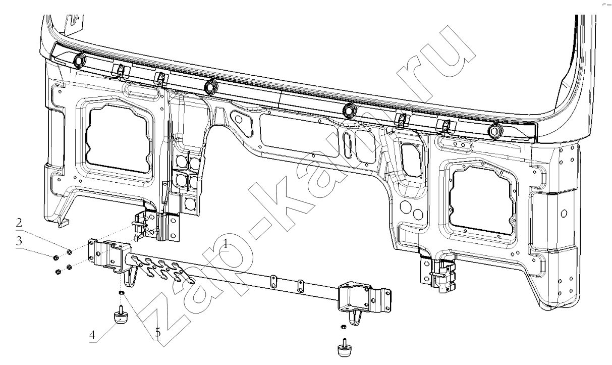 Схема/чертеж: DECORATIVE ASSEMBLY / Shaanxi Shacman SX3255DR385