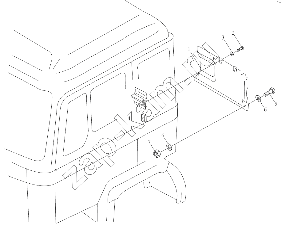 Схема/чертеж: DECORATIVE ASSEMBLY / Shaanxi Shacman SX3255DR385